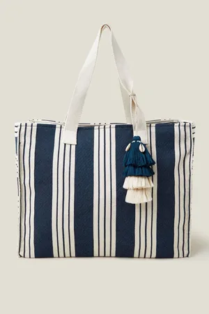 Accessorize Grand sac de plage RayureUn an