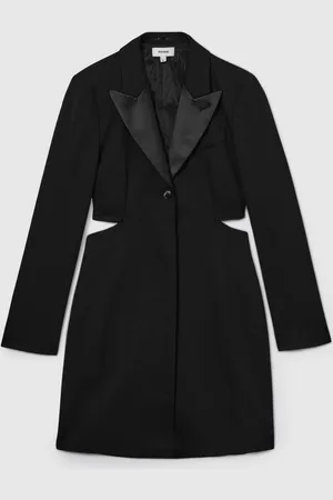 Reiss Sabine Wool Blend Mini peignoir de smoking à découpes32