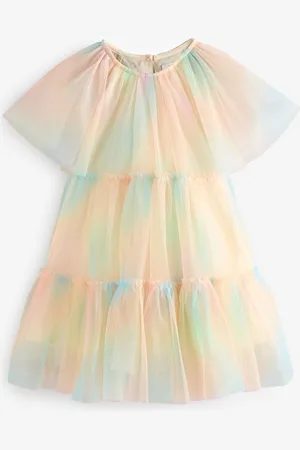 Next Robes de fête en maille à volants (3mths-10yrs)9 - 10 ans (134 - 140cm)