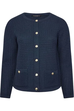 Evans Blue Button Detail Cardigan60