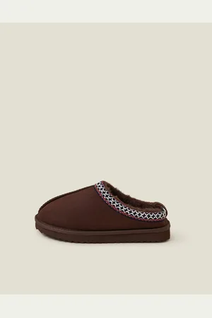 Accessorize Mules en suédine brodéesM