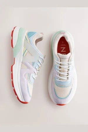 Next Forever Comfort Chunky Sole Mesh Detail Lace-Up Trainers