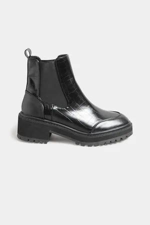 Long Tall Sally Bottes épaisses effet croco Chelsea