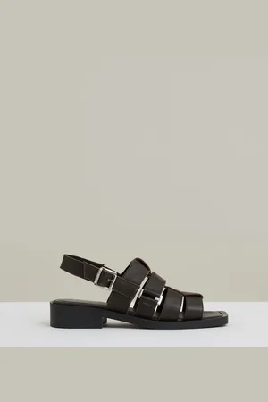 Reiss Marlie Leather Fisherman Sandalseu355