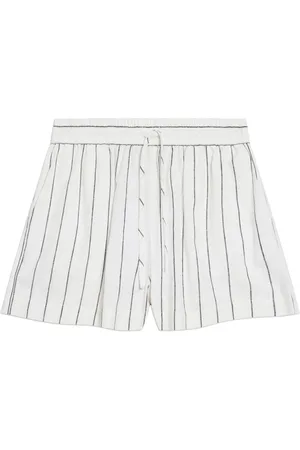 Albaray Short en lin à larges rayures38