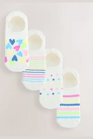 Next Rib Invisible Socks 4 Packmediumlarge