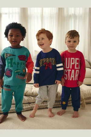 Next 3 Lot Oversized 100% Cotton Pyjamas (9mths-10yrs)3 - 4 ans (98 - 104cm)