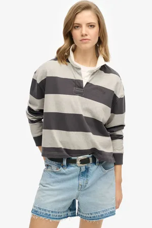 Superdry Ath Essential Stripe 100% Cotton Rugby T-Shirt42
