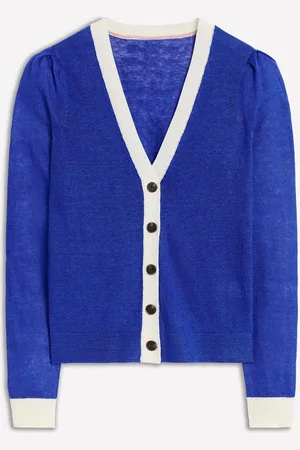 Boden Liv V-Neck 100% Linen CardiganMédium