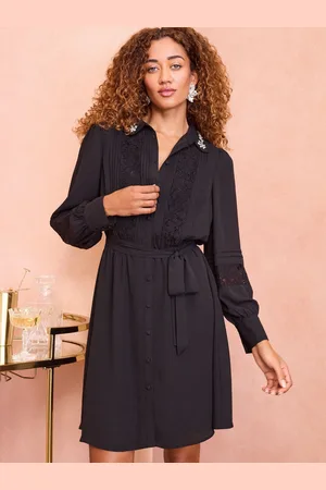 Love & Roses Mini Peignoir Col Manches Longues