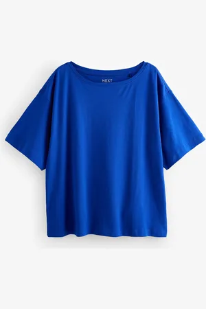 Next Coupe décontractée Boxy 100% Cotton Slouch Shoulder T-shirtXL