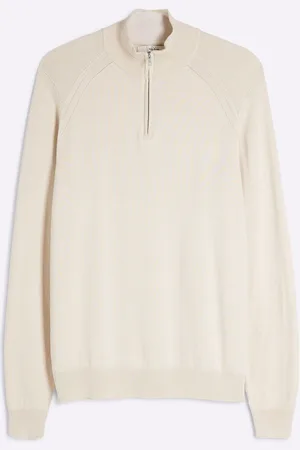River Island Coupe ajustée Viscose Half Zip PullXL