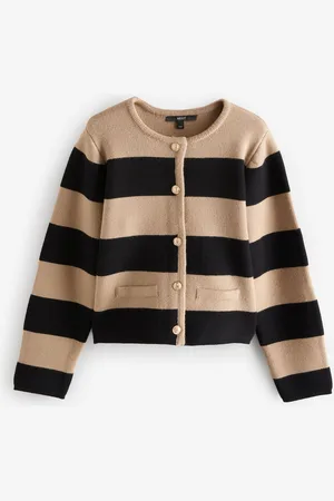 Next Smart Knitted Button Up Cardigan with Woollarge