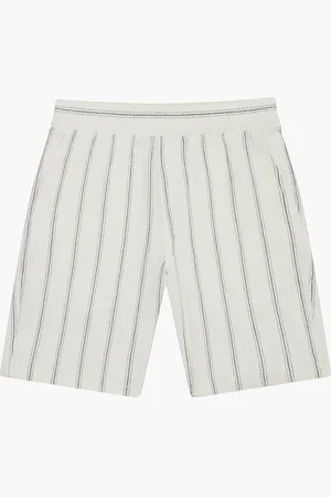 French Connection 100% Cotton Striped Knit Stretch ShortsMédium