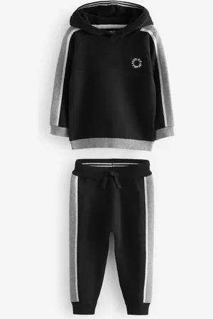 Next Knitted 100% Cotton Hoodie and Joggers Set (3mths-7yrs)6 - Mois 9 (68 - 74cm)