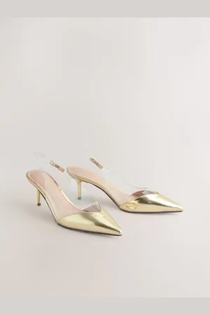 Next Chaussures à talons en vinyle à bride arrière Forever Comfort avec bout pointueu39