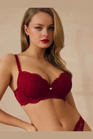 Boux Avenue Soutiens-gorge balconnet en dentelle Bleu Billie34 G