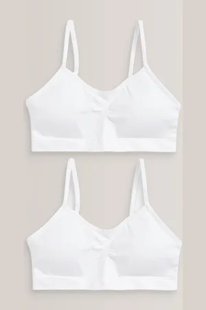 Next Paquet de 2 Top à bretelles sans couture avec bonnets amovibles légèrement rembourrés (7-16ans)7 - 10 ans (122 - 140cm)