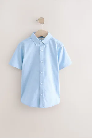 Next Manches courtes Coton riche Oxford Chemise (3-16ans)16 ans (176cm)