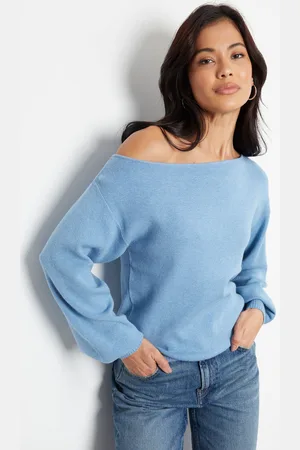 Threadbare Pull en maille à col slash44