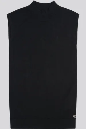 U.S. Polo Assn. U. S. Polo Assn Womens Mock Neck Sleeveless Knit Jumperlarge