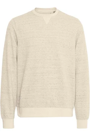 Blend Sand Woven Crew Neck SweaterPetit