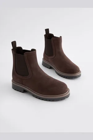 Next Bottes Chelsea en cuir à doublure chaude