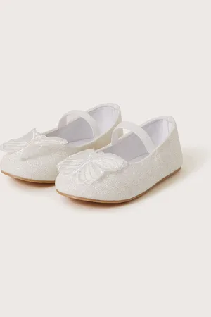 Monsoon Baby Butterfly Glitter Walker Shoesr. u.6eu23