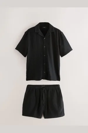 Next Cheesecloth 100% Cotton Shirt And Shorts SetTrès grand