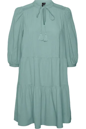 VERO MODA 3/4 Puff Sleeve Smock Short DressS 8