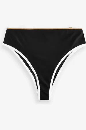 HUGO BOSS High Waisted Signature Stripe Bikini BottomsMédium