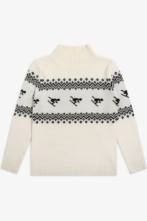 The Little Tailor Kids Coupe ajustée Ski Design Knitted Noël Pull10 - 11 ans (140 - 146cm)