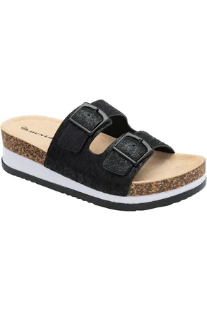Dunlop Twin Strap Wedge Footbed Muleseu41