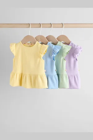 Next 4-pack Manches courtes Bébé Top côtelé12 - Mois 18 (80 - 86cm)