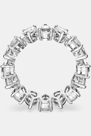 Swarovski Bague Vittore , taille goutte, plaquée rhodiumun
