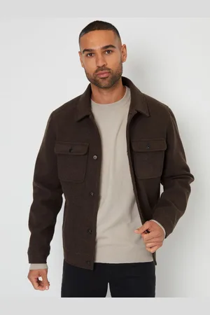 Threadbare Veste à boutons brossés-chemiseS