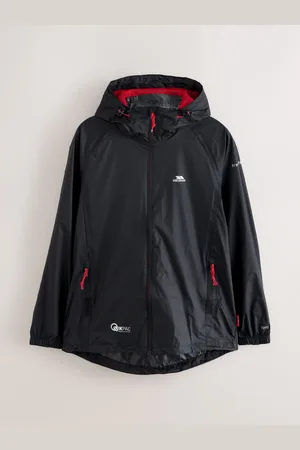 Trespass Unisex Qikpac Packaway Black Jacketpetit