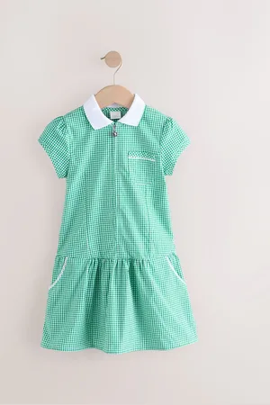 Next Zip Front Cotton Rich Vichy School Robe (3-14yrs)128134cm