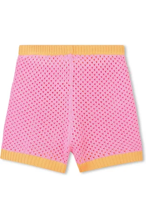 Billieblush Pink Crochet Shorts With Contrast Colour Detail116122cm