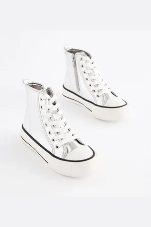 Next Chunky High Top Lace-Up Trainers