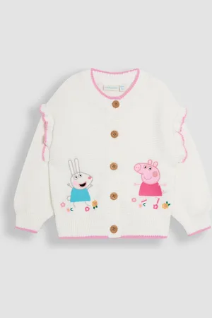 JoJo Maman Bébé Peppa Pig Embroidered Cardigan7480cm