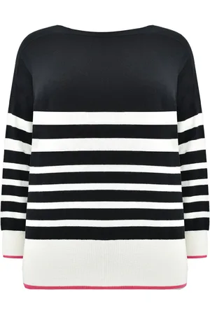 Live Unlimited London Curve Rayure Jumper with Tipping46