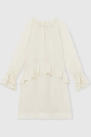 Reiss Peignoir Lunar en mousseline à bordures volantées140146cm