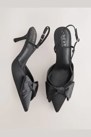 Next Forever Comfort Point Toe Bow Slingback Heelseu355