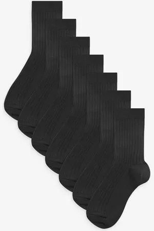 Next Paquet de chaussettes en coton riche côtelé 7UK 4-6.5