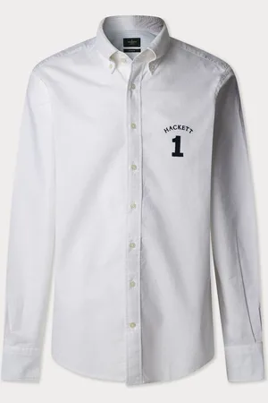 Hackett Heritage Oxford Chemises de nuit avec logo du numéro en appliquepetit