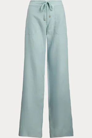 Ralph Lauren Jovonie Linen Wide Leg Trousers