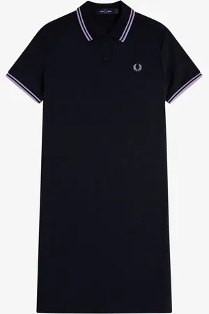 Fred Perry Robe polo bleu à double liseré 100% coton38