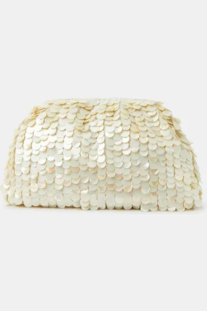 Accessorize Pearl Shell Embellished Clutch Bagun