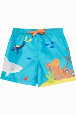 Frugi Blue Polkerris Board Swimwear Shorts110116cm